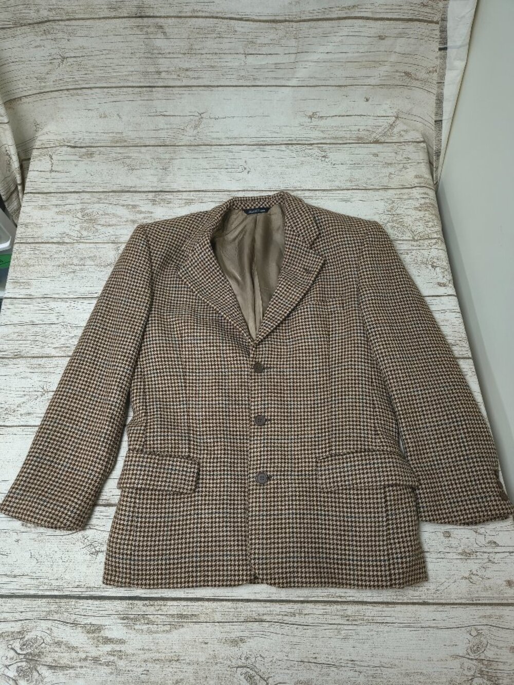 Harry Rosen Sedgwick by Cambridge Brown Houndstooth Alpaca Blazer
